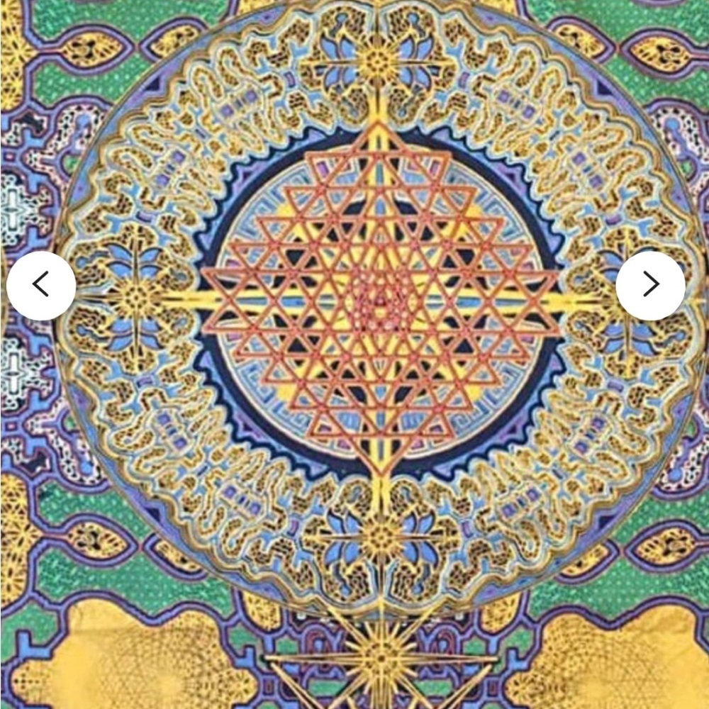 Mako Cloth Gold/ Irridoum infused in the ink. Shamanic Shaman Codes , Org Cotton
